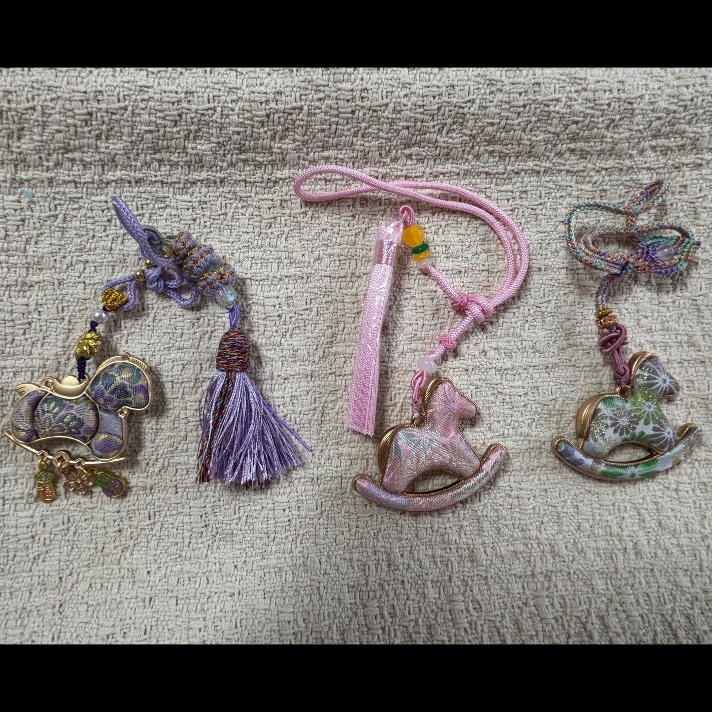 JOFAE Kyoto handmade rocking horse charm with intricate details, symbolizing childhood memories and gentle protection.