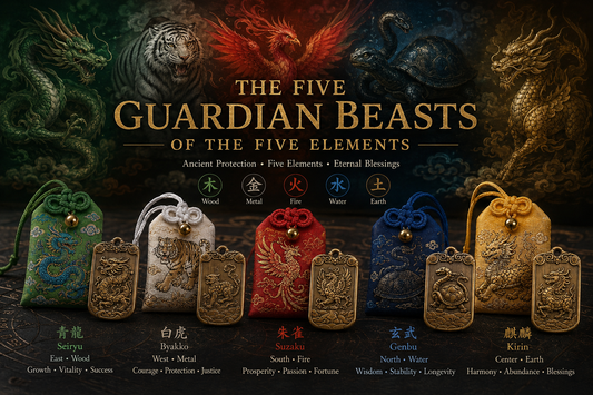 The Five Divine Beasts of Eastern Mythology — and the Brocade Omamori Made for Yours
