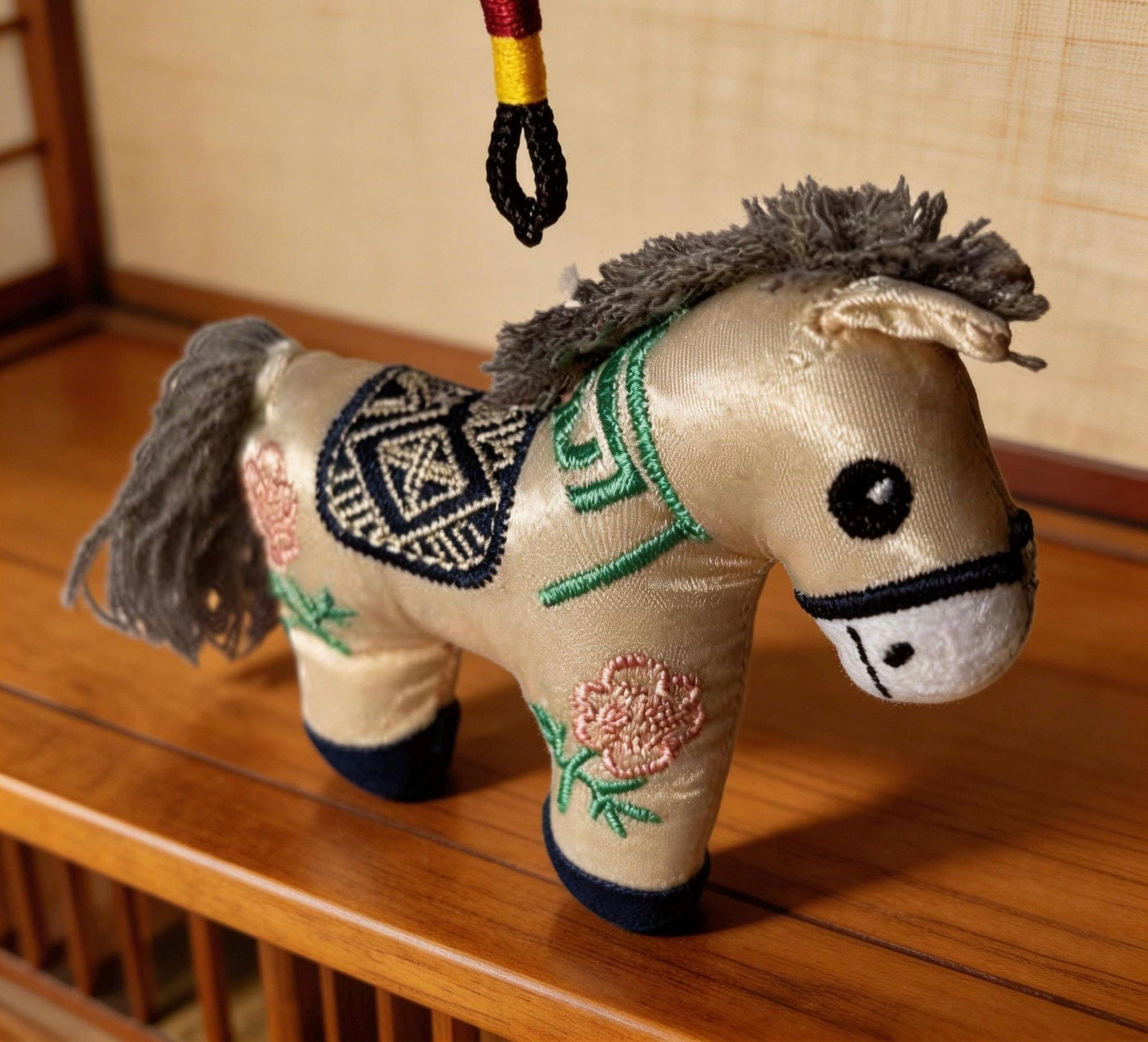 開運馬お守り（青） – 京都着想の手作りお守り – 旅行安全・道中安全・旅のお守り – 日本の伝統工芸