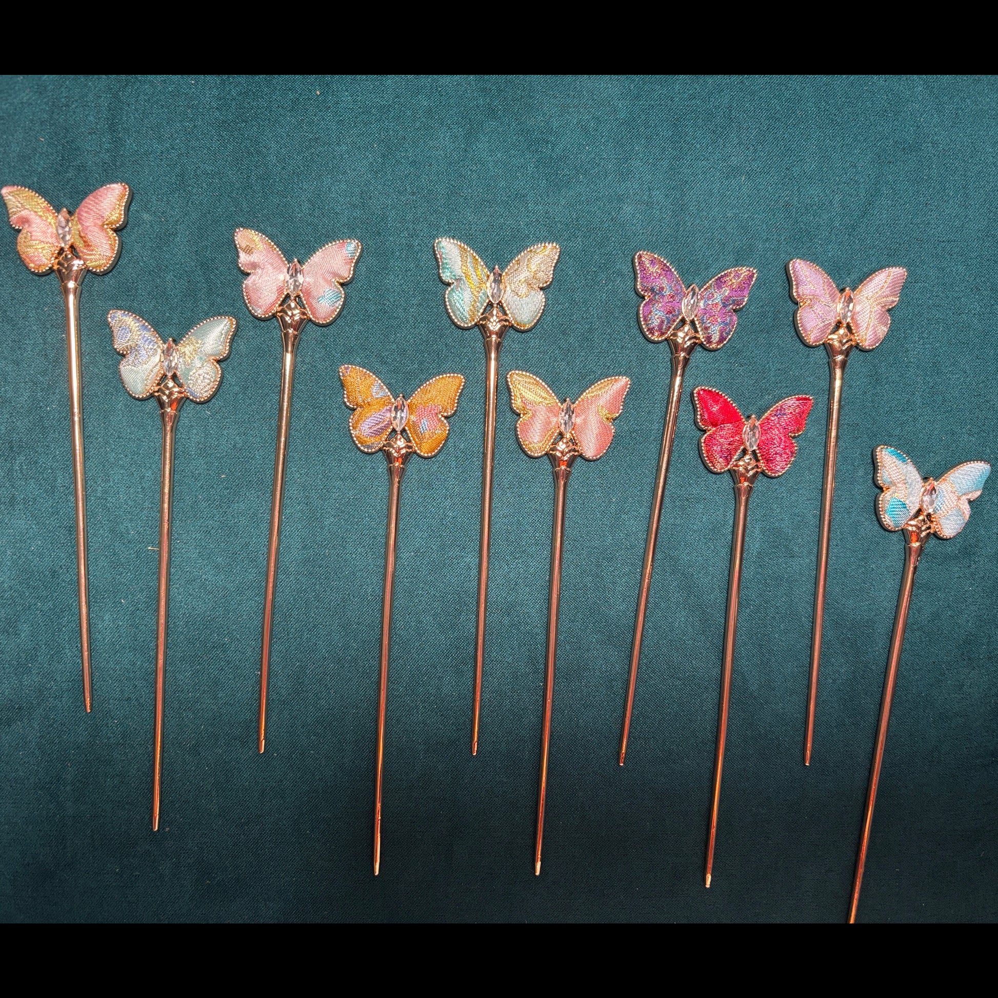 JOFAE Kyoto handmade butterfly hair pin featuring intricate design, symbolizing love and transformation, perfect for elegant hairstyles.