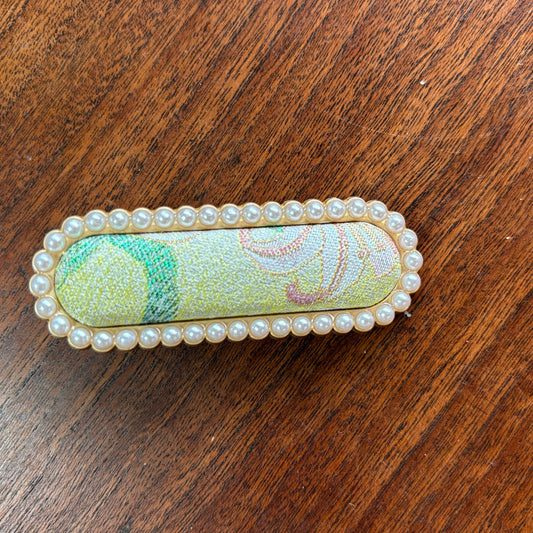 JOFAE Kyoto Handmade Brocade Statement Hair Clip – Bold Pattern Edition