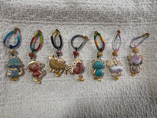 JOFAE Handmade Monkey Zodiac Keychain – Kyoto Lucky Charm for Intelligence, Joy & Creativity