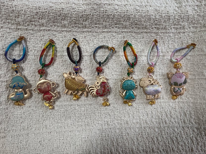 JOFAE Handmade Monkey Zodiac Keychain – Kyoto Lucky Charm for Intelligence, Joy & Creativity