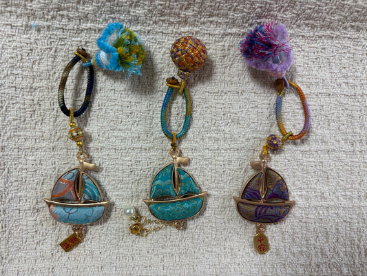 JOFAE Handmade Sailboat Charm – Kyoto Safe Travel & Journey Protection Talisman