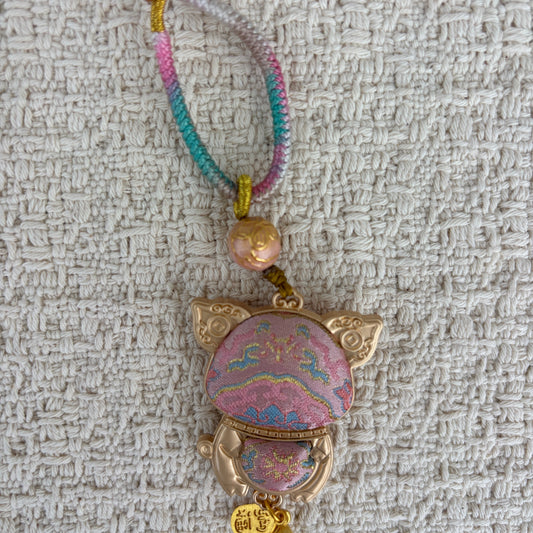 JOFAE Handmade Pig Zodiac Charm – Kyoto Abundance & Prosperity Lucky Talisman | Chinese Zodiac Bag Charm