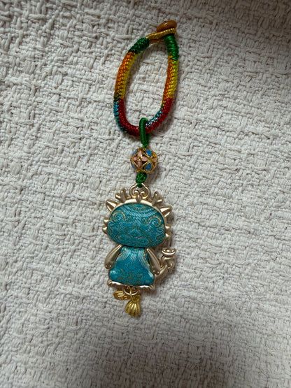 JOFAE Handmade Dragon Zodiac Charm – Kyoto Fortune & Power Protection Talisman | Chinese Dragon Lucky Keychain