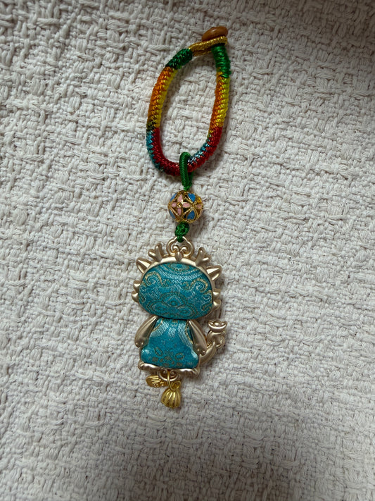 JOFAE Handmade Dragon Zodiac Charm – Kyoto Fortune & Power Protection Talisman | Chinese Dragon Lucky Keychain