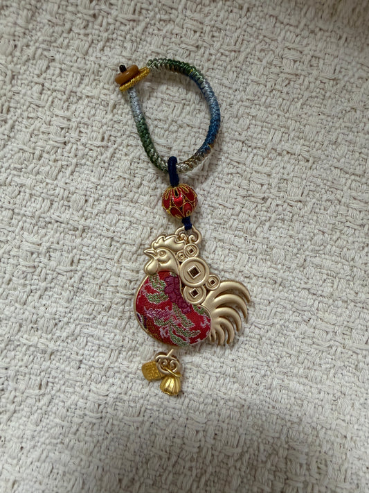 JOFAE Handmade Rooster Zodiac Charm – Kyoto Success & Confidence Protection Talisman